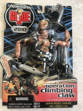 Hasbro 12 " The Adventures Of Gi Joe 2010 Operation: Climbing Claw 2000
