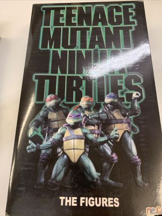 Authentic NECA SDCC 2018 Teenage Mutant Ninja Turtles TMNT Movie VHS 4 - Pack Set 2