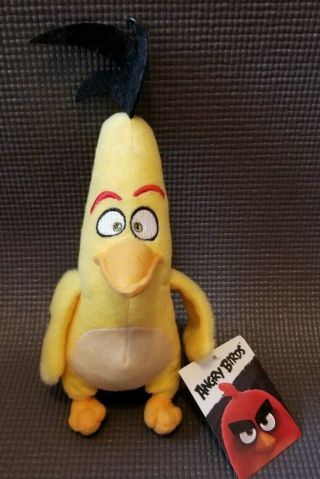Chuck Yellow Angry Bird Plush Soft Toy 10.  5 Inches With Tags Rovio Ent Game Ltd