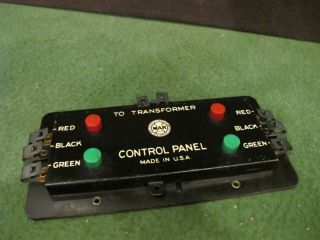 . Marx Electric Remote Switch Control Panel 4 Button Vintage O Scale/gauge.
