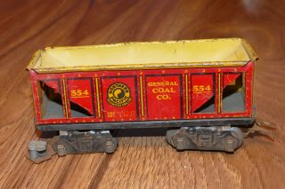 Vintage Marx Tin Litho Northern Pacific Coal Car 554 - Parts