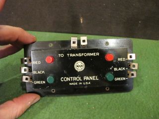 Marx Electric Remote Switch Control Panel 4 Button Vintage O Scale/gauge.