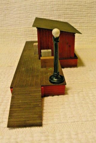 Ho Scale Custom Hand Made Weathered Wooden Track Side Storage Bldg W/light