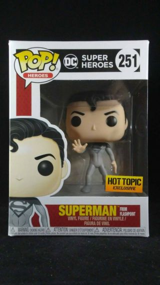 Funko Pop Dc Superheroes 251 Flashpoint Superman Hot Topic Exclusive