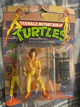 1992 Teenage Mutant Ninja Turtles,  April O’neil,  Playmates Vintage Nip