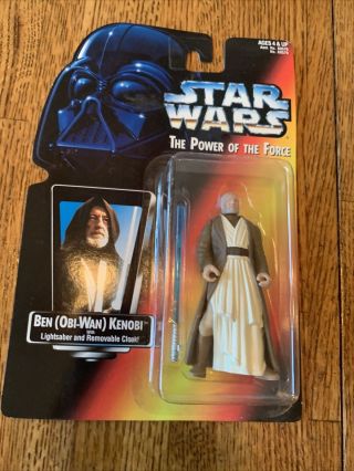 Hasbro Star Wars Power Of The Force Ben Kenobi Red Card Action Figure