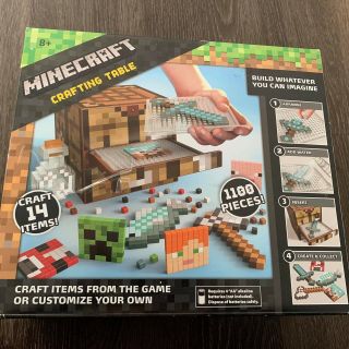 Minecraft Crafting Table Building Toy | Mattel Cjm12 - Open Box