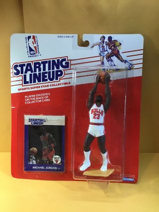 1988 Kenner Michael Jordan Starting Lineup Figure With Rookie Card
