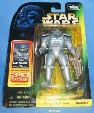Star Wars 1998 Dark Trooper Expanded Universe Rots 3.  75 " Figure Moc