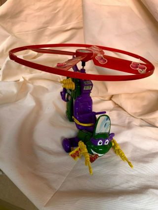 Pizza Powered Turtle Prop Copter Vehicle Rare Tmnt 1994 Playmates Near Complete
