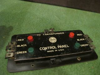 ,.  Marx Electric Remote Switch Control Panel 4 Button Vintage O Scale/gauge.