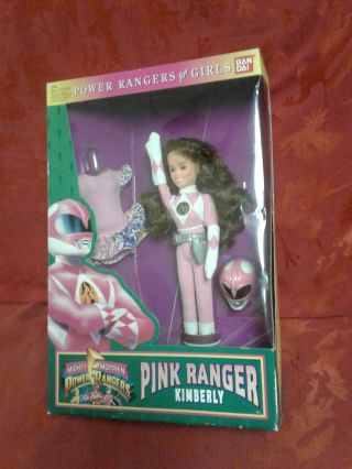 Rare Mib 1994 Mmpr 9 " Pink Ranger Kimberly Doll Gift Action Figure Vtg Htf Xmas