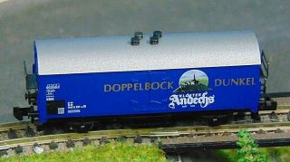Doppekbock Dunkel Refrigerated Bier Wagon By Minitrix N Gauge (5)