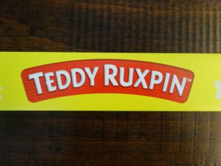 Toys R Us Store Display Sign Shelf Strip Talker Teddy Ruxpin 48 " Long 1 1/4 " High