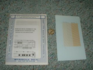 Microscale Decals N 60 - 787 Northern Pacific Passenger Stripes Two Tone Gr G18