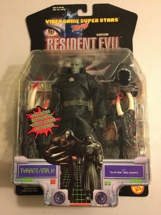 1998 Toy Biz Capcom Resident Evil 2 Platinum Tyrant Mr.  X 6 " Action Figure Moc