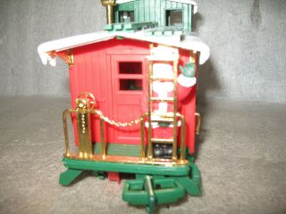 Bright 1986 North Pole Christmas Express Train Caboose Car Only G Guage 3