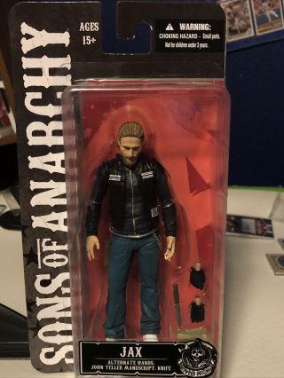 Sons Of Anarchy 2014 Jax Teller Mezco Toys Action Figure Tv Show Motorcycle