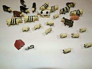 Hornby Cows Sheep Pig & Sheepdog With Kennel - Animals For 00 Gauge Scenery