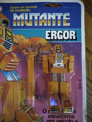 Gobot Machine Robo Glasslite Brazil Ergor Very Rare Mutante