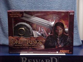 Lord Of Rings Aragorn 3d Sword Wireless Tv Video Game Warrior Middle Earth Mib