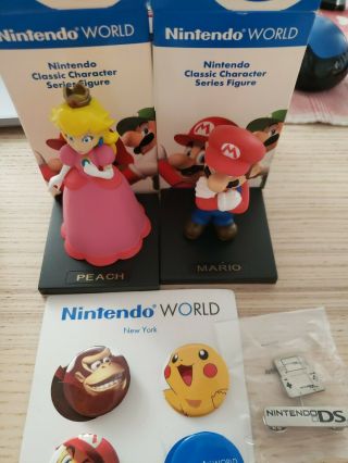 Nintendo World Mario And Peach York Figures 2006,  Rare
