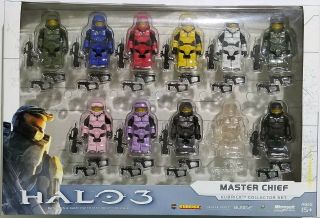Kubrick Bungie Halo 3 Exclusive Master Chief Collector Set Of 11 Figures