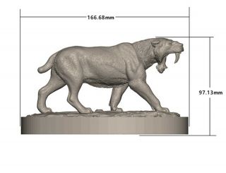 MM × Alchemy 1/15 Smilodon Statue Saber - toothed Cat Animal Model Gift GK 2