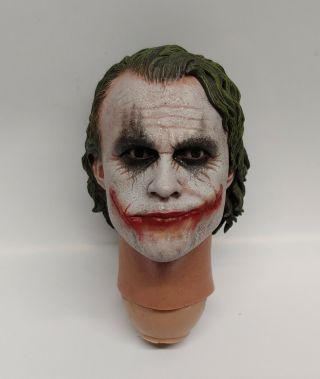 Hot Toys The Dark Knight Joker Dx11 12 " 1/6 Head Sculpt Pers Authentic