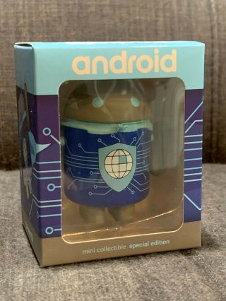 Android Mini Collectible Figure - Rare Google Edition Ge - " Security & Privacy "