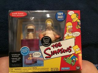 Playmates The Simpsons Nuclear Power Plant Interactive Environment W/radioactive