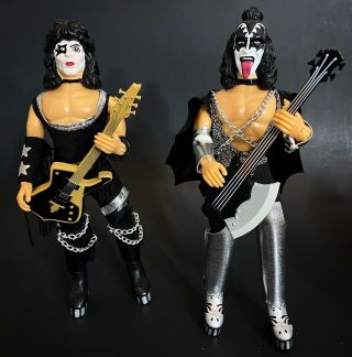 Mego Kiss Gene Simmons & Paul Stanley Classic 8” Figures Loose No Packaging