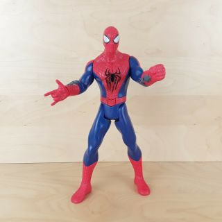 Spiderman 10 " Talking Action Figure Light Up Eyes Marvel 2014 Hasbro