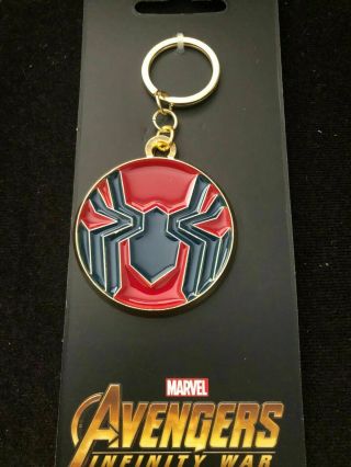 Marvel MCU Avengers Infinity War IRON SPIDER SPIDER - MAN Logo Keychain 2