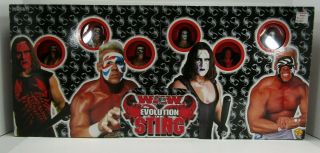 Wcw The Evolution Of Sting 6 Action Figure Set By Toy Biz