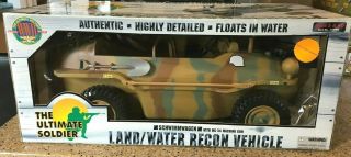 1/6 Scale Ultimate Soldier Schwimmwagen Land/water Camo Recon Vehicle Mg - 34 Gun