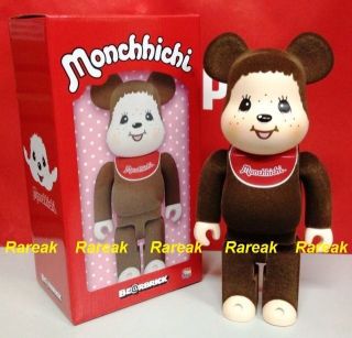 Medicom 2016 Be@rbrick Monchhichi 400 Flocked Monchichi Monkey Bearbrick 1pc