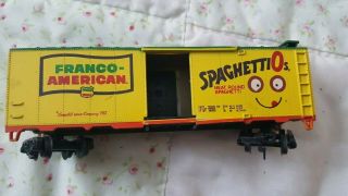 Life - Like Ho Scale Franco - American Spaghetti O’s 40’ Box Car From 1982