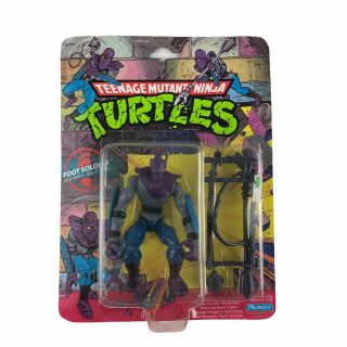 Vtg 1988 Ninja Turtles Mutants Turtle Tmnt Foot Soldier Playmates Action Figure