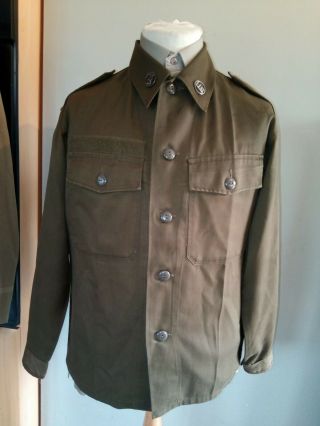 Usa Military Army Lightweight Shirt Vintage Jacket With Badges ?
