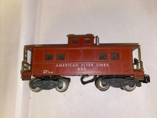 O Scale Vintage Toy Train American Flyer 930 Caboose Gilbert