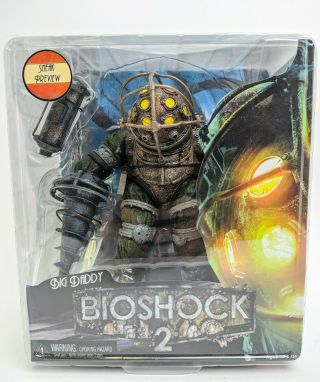 Neca 2k Games Bioshock 2 Big Daddy Ultra Deluxe Figure 2009 Misp Collect