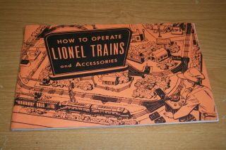 Vintage 1954 Lionel Trains How To Operate And Accessories Booklet