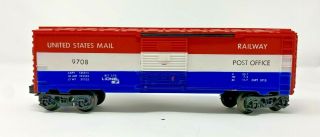 Lionel 6 - 9708 O Scale Us Mail Railway Post Office Boxcar