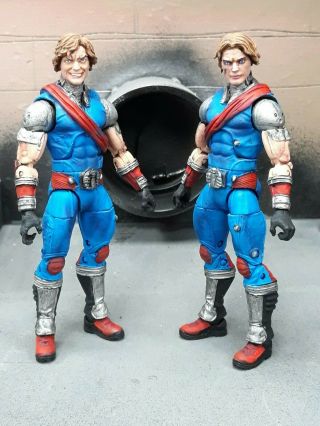 Custom Marvel Legends Crimson Twins Tomax And Xamot For G.  I.  Joe Classified
