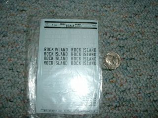Microscale Decals N Rn - 19 Rock Island Freight Block Letters Set 2 A94