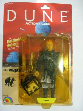 Ljn Dune Figure Feyd / Sting Spaceman Cult Movie 1984 Moc Spaceship Robot Scifi