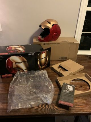 Marvel Legends Iron Man Electronic Helmet And Hasbro Box