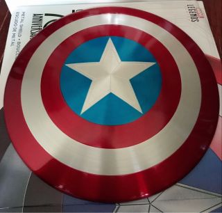 Captain America 75th Anniversary Avengers Shield Alloy Metal 1/1 Lacquer Bake Us
