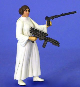 Star Wars Potf Loose Very Rare Princess Leia Freeze Film Frame Figure.  C - 10,